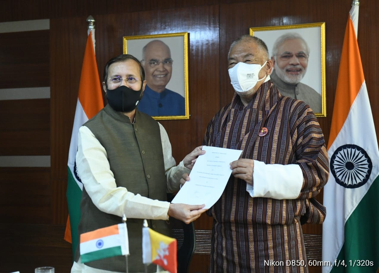 India and Bhutan sign MOU for Environment