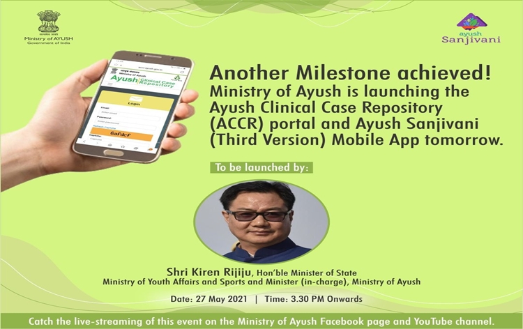 ACCR Portal and 3rd version of Ayush Sanjivani App