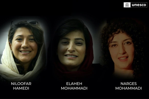 3 jailed Iranian women journalists win UN press freedom prizes